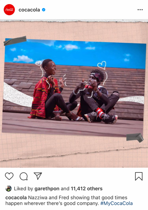 Coke IG Posts Single Framed Good Times Good Company