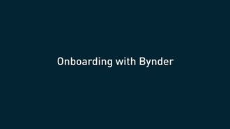 Onboarding with bynder